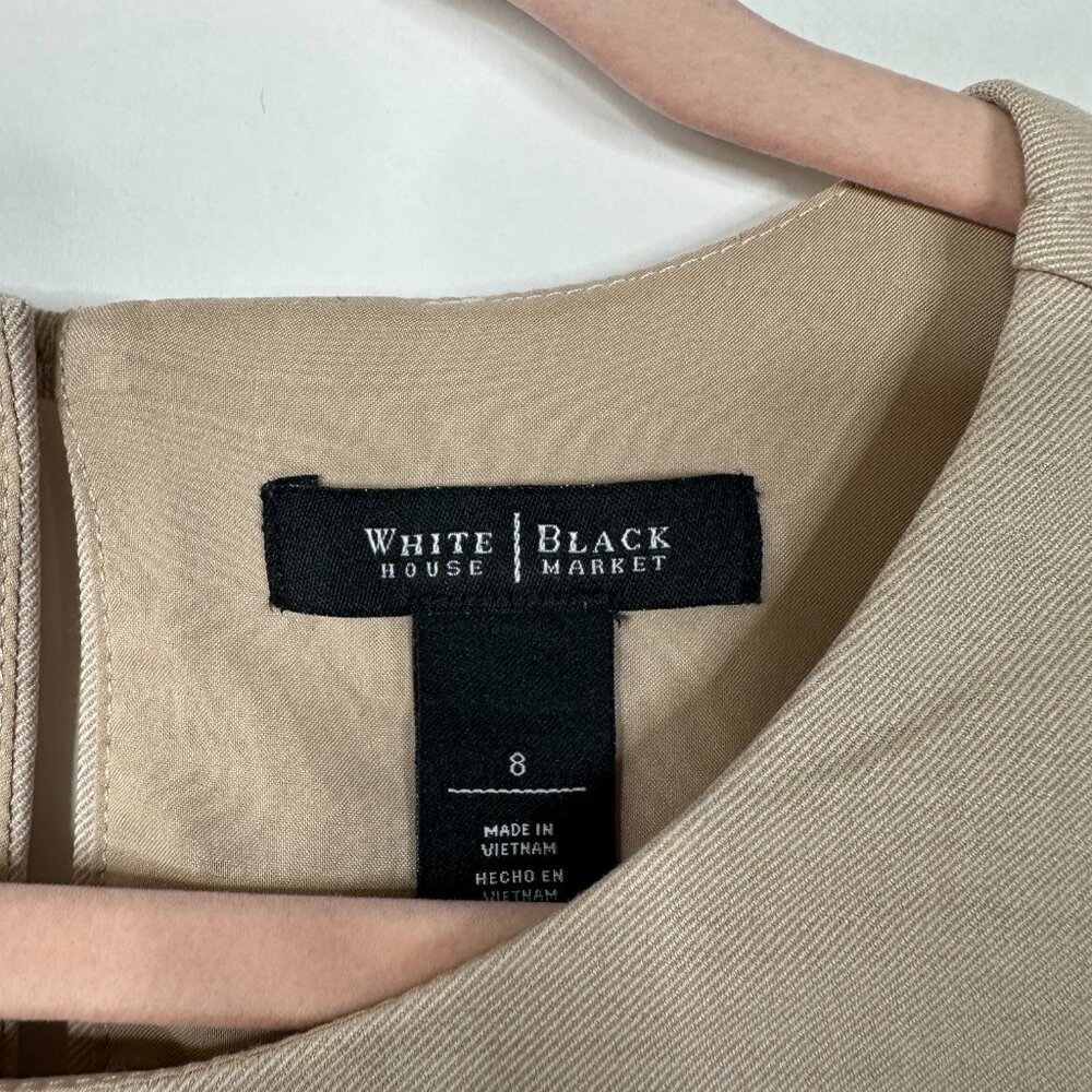 2/$30 White House Black Market Splendid Suit Bodice Fawn w Ecru 8 #9991 - Picture 5 of 9